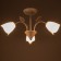Susana chandelier 3x15W E27 white/gold 53x53x32cm Bayerlux