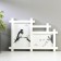 Photo frame Plastic in 2 photos 10x15 cm, 18x13 cm "straight lines" white 32.5x22.5x2 cm