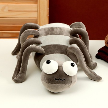 Soft toy "Spider", 27 cm, color gray color