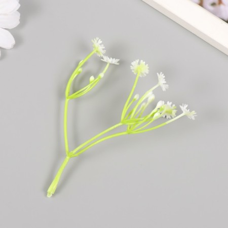 Artificial plant for creativity "chicory" set of 8 pcs white 10 cm-2