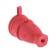 Forest socket 16-005, 16 A, 250 V, IP44, with salary, with a plug, rubber, red