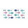Basket for storing things "Fish carnival", size 35x50 cm