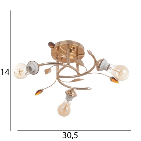 Adele chandelier BP 3x40W E27 Gold Model: 2612361-9