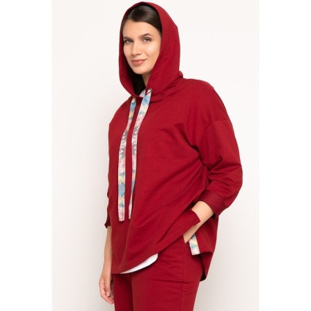 Feminine Hoods Prima Linea, size 56, burgundy color-9