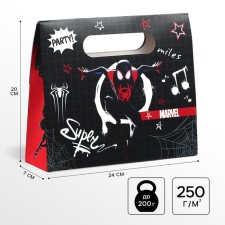 Amazing package-clock, Spider-Man, 24x20x7 cm