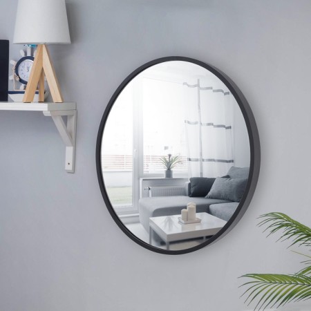 Mirror "Black matte", wall, 40 × 3 cm
