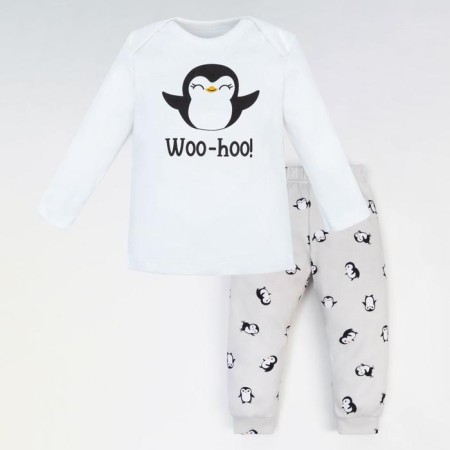 Set: jumper and pants crumb I am "Penguin", height 68-74 cm