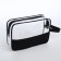Cosmetic bag with lightning, black color