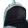 School backpack from textiles 2 of the lightning department, 4 pockets, green color