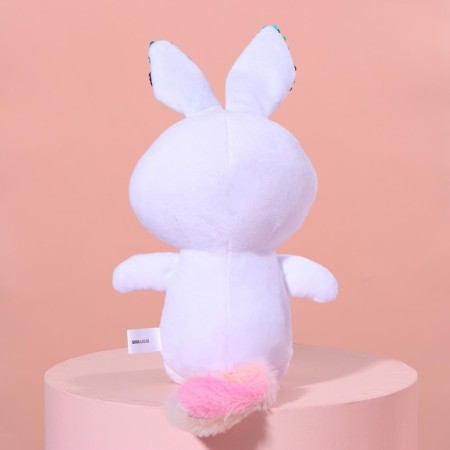 Soft toy with sequins "Bunny Mila", 26 cm x 9 cm x 15 cm-6