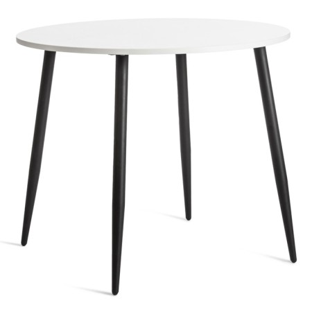 Table uranus chip/metal, white/black 90x90x77 cm-1