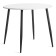 Table uranus chip/metal, white/black 90x90x77 cm