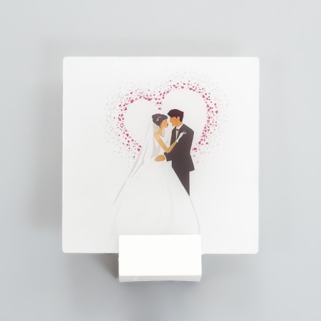 Bra "Love" LED 6W 4000k white 24x6x24 cm-1
