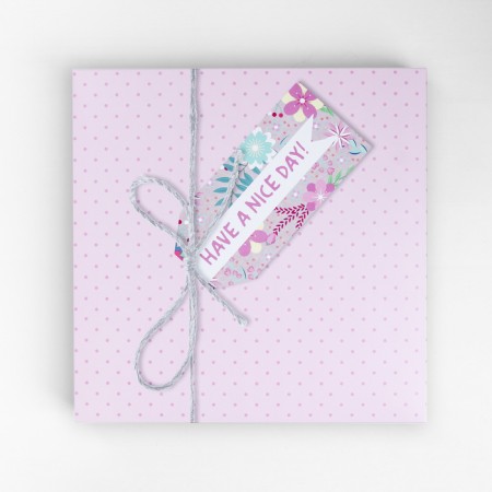 Cake box, confectionery packaging, have a nice day, 30 x 30 cm-4