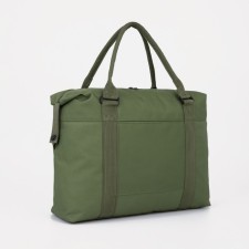 Road bag with lightning, external pocket, green color