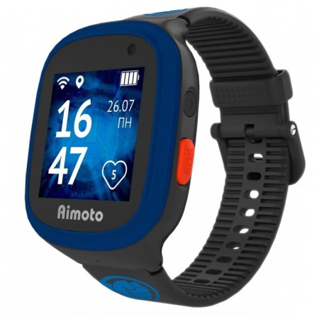 Children's smart hours Aimoto Start 2, 1.44 ", GPS, History of movements, safe zone, black