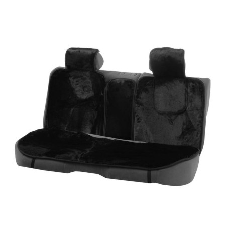 Cartage seats, artificial fur, black, set 6 pcs-2