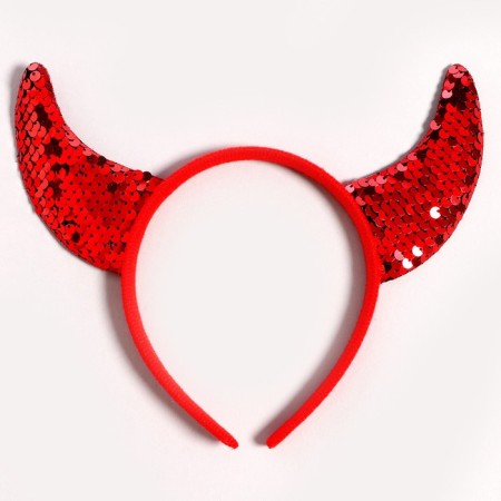 Carnival rim "horns", with sequins
