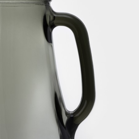 Glass Glass "Cryste", 1.5 l, with a lid-2