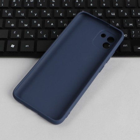 Pero cover for Samsung A03, silicone, blue-2