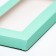 Gift box for tiles of chocolate, with a window, green (mint), 17 x 8 x 1.4 cm