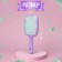 The comb massage, wide, ventilated, 8.5 × 20.5 cm, PVC box, lilac/turquoise color
