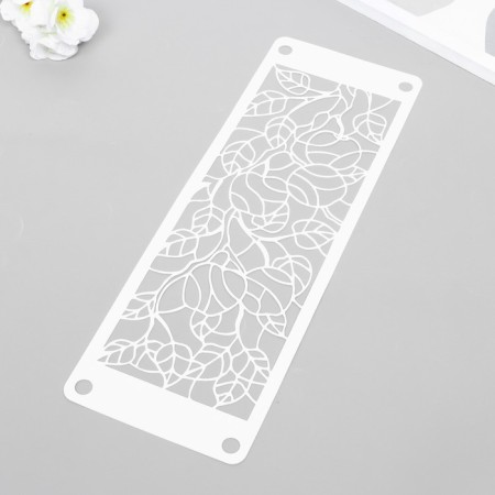 Stencil-orientation "Leaves" 11x32 cm-2