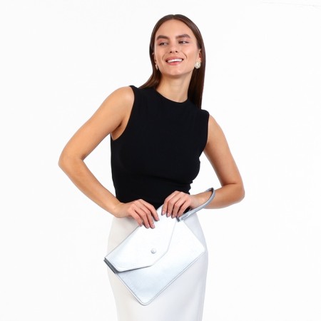 Bag-clate on the magnet, strap on the wrist, silver color-1