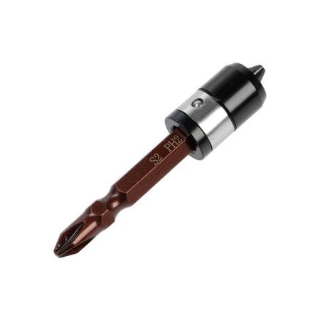 Bit double -sided tundra, steel S2, round magnetic latch, PH2 x 65 mm-2