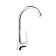 Accoona A55117 kitchen mixer, single -leaf, high spout, brass, chrome