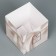 Gift box for flowers with PVC lid, packaging, "silk", 12 x 12 x 12 cm