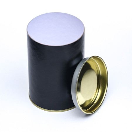 Tube 73x110 mm (90 mm inner height), cardboard, metal cover black-1