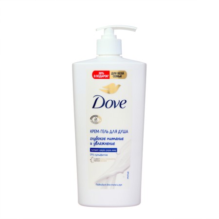 Cream-Gel shower Dove deep nutrition and hydration, 610 ml