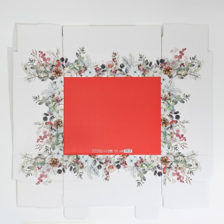 Folding box "New Year's watercolor", 31.2 x 25.6 x 16.1 cm, New Year-6
