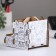Organizer-painting for stationery "Walk" Robot, 14x13x12 cm.