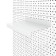 Metal shelf for a perforated chipboard panel, 300 × 200 mm, white color