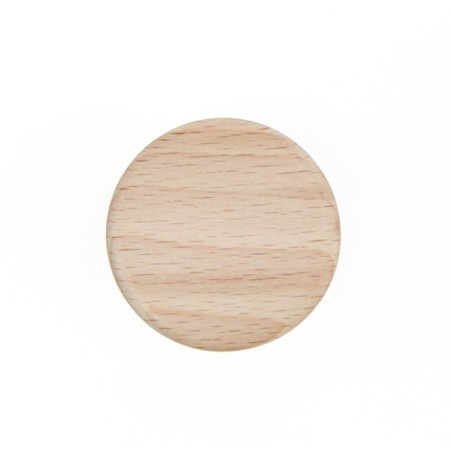 Pen button, 35 mm, wooden y2, 1pc, beech, 1pc-3