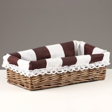 Wicker basket No. 6, gray