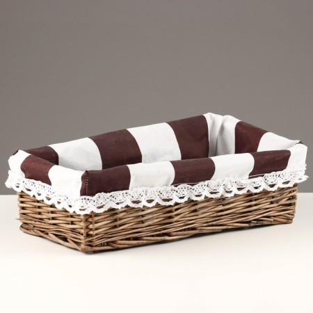 Wicker basket No. 6, gray