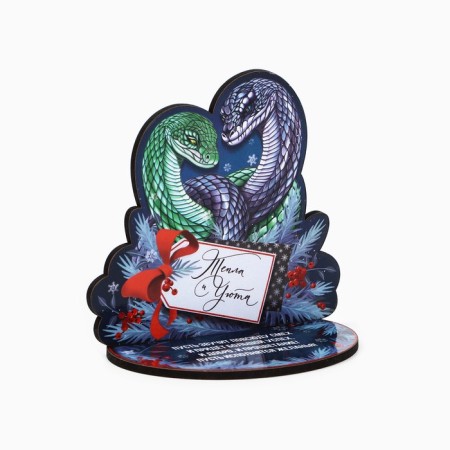New Year's amulet on the stand “Ceat and Cozy”, 9 x 7.1 cm.-3
