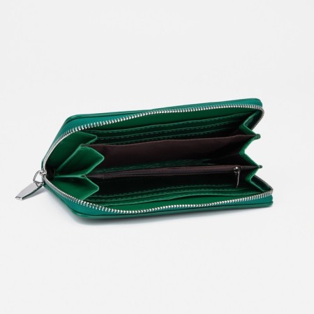 Women's wallet with lightning, green color-2