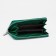 Women's wallet with lightning, green color