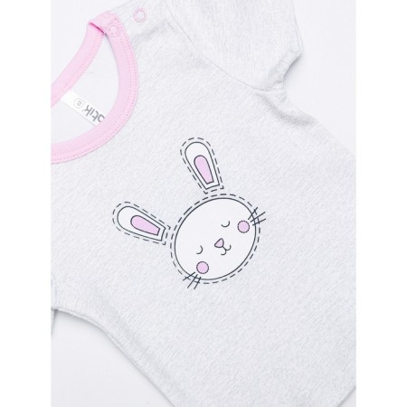 Children's T -shirt, height 86 cm, color gray melange-1