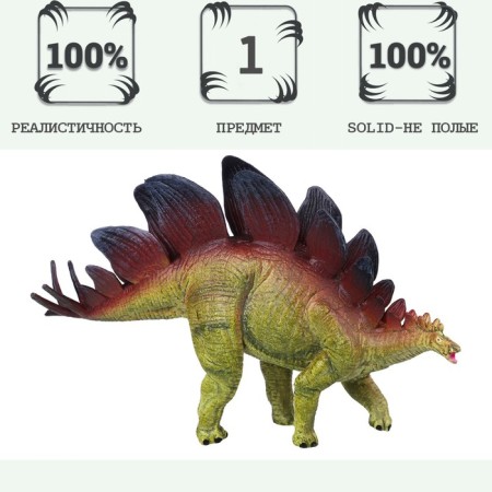 Dinosaurian figure "The world of dinosaurs: stegosaurus"-1