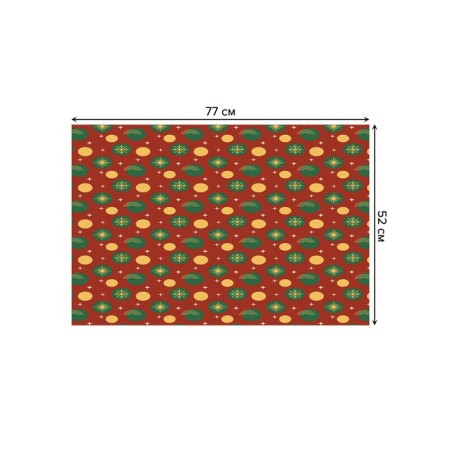 Bathroom mat "Christmas radiance", anti -slip, size 52x77 cm-1