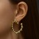 Earrings Metal "Heart" reunion, color gold