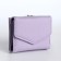 Women's wallet on the button, lilac color