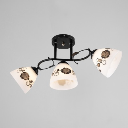 Chandelier "Arya" 3he27 40W black 58x26 cm-1