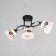 Chandelier "Arya" 3he27 40W black 58x26 cm