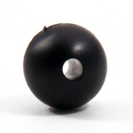 Feeder bead Namazu Soft Beads, PVC, D = 6 mm, round, black 20 pcs.-2